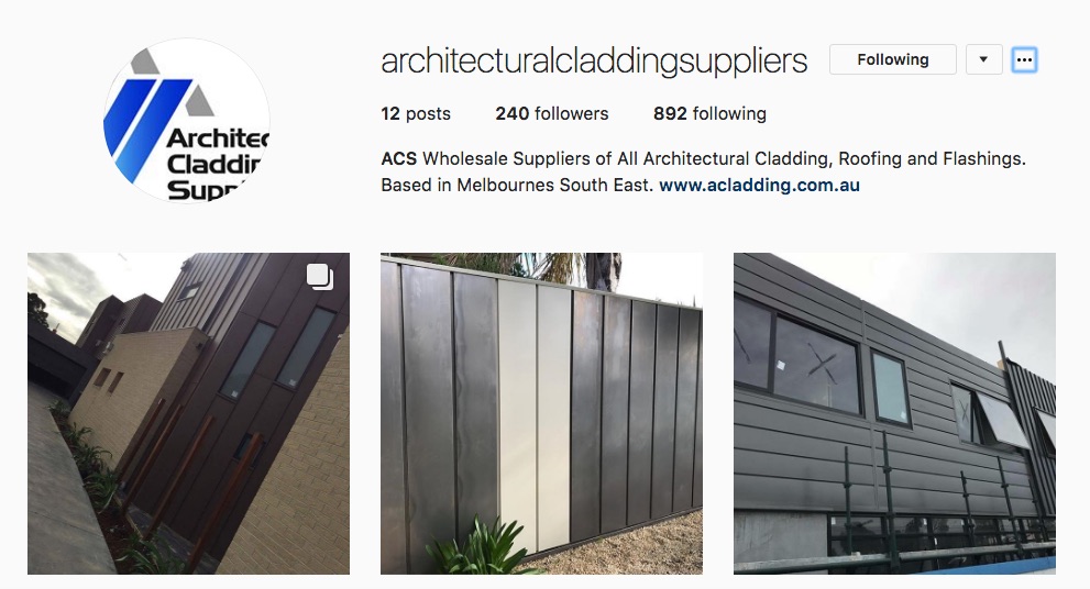 Follow Architectural Cladding Suppliers On Instagram
